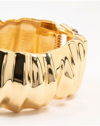 Lovisa - Gold Plated Chunky Ripple Wrist Cuff