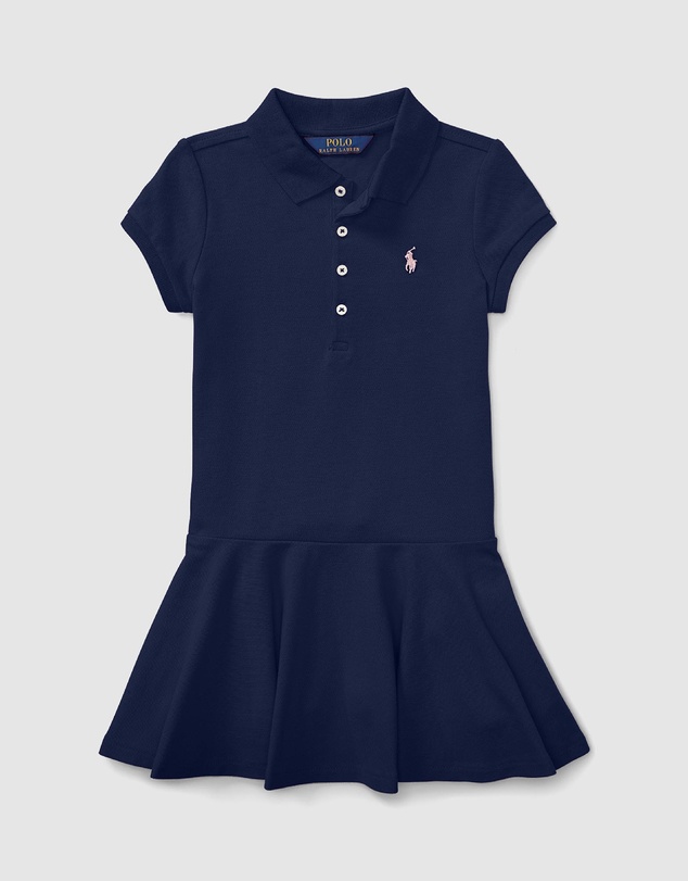 Polo Ralph Lauren - Stretch Mesh Polo Dress - Kids- The Iconic Exclusive