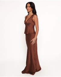 Petal & Pup - Velman Skirt - Brown Polka Dot