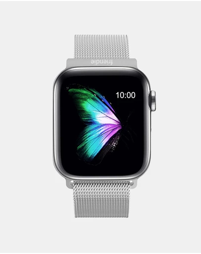 Friendie - Stainless Steel Woven Mesh Loop Band - The Melbourne - Apple Watch Compatible