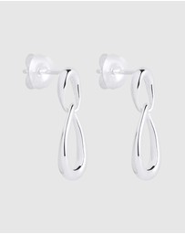 Najo - Vivante Silver Petite Earrings