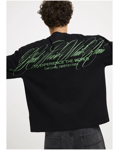 Black Noise White Rain - Charm Long Sleeve Shirt