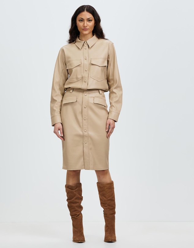 Grace Willow - Asymm PU Skirt