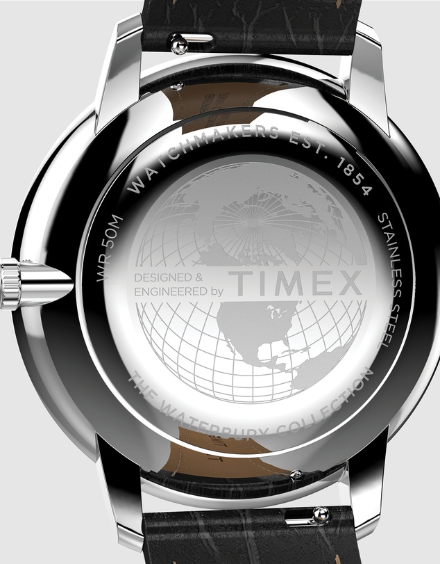 TIMEX - Waterbury Metropolitan Sub-Second 39mm Leather Strap Watch