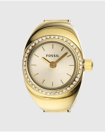 Fossil - Ring Gold Tone Analogue Watch