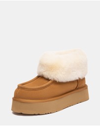 EVERAU - EverAU Ugg Loofee Cow Suede Upper UGG Boots