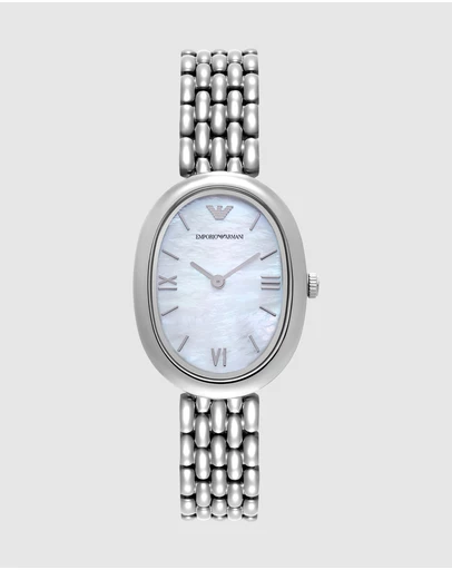 Emporio Armani - Silver Tone Analogue Watch