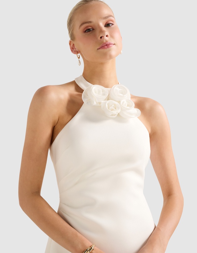 Forever New - Anika Flower Halter Neck Mini Dress