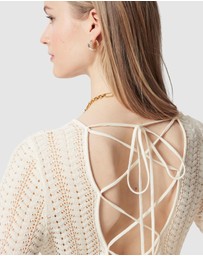 & Other Stories - Pointelle-Knit Midi Dress
