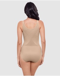 Miraclesuit Shapewear - Back Wrap Padded Cup Back Support Bodysuit Shaper