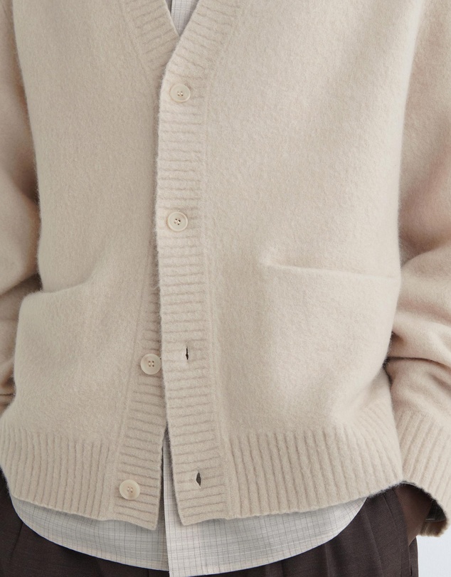 COS - Brushed-Wool V-Neck Cardigan
