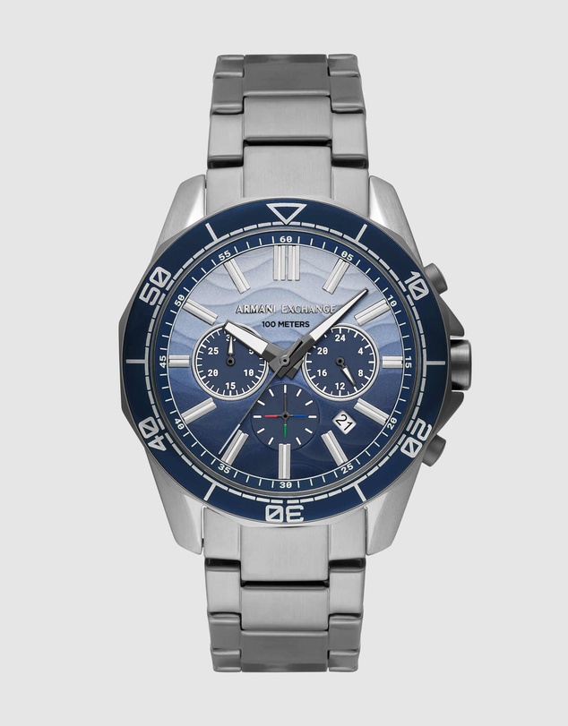 Armani Exchange - Gun-Metal Chronograph Watch