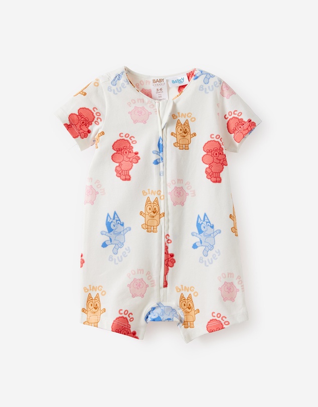 Cotton On Kids - Growie Short Sleeve Zip Romper - License