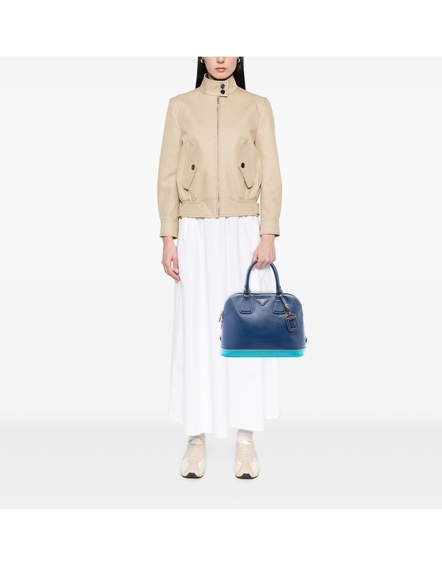 Pre-Loved by Azura Reborn - Pre-Loved Bicolor Saffiano Lux Promenade Dome Handbag