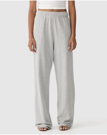 Bassike - Wide Leg French Terry Pants