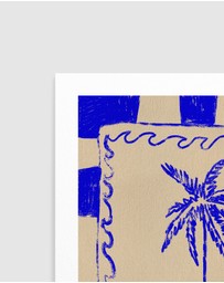 Olive et Oriel - Coastal Charm by Shatha Al Dafai Art Print