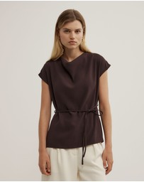 Witchery - Cowl Tie Belt Top