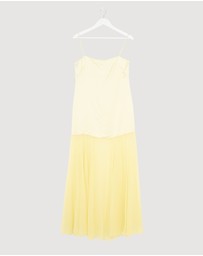 Revibe - Repaired Shona Joy Moraya Dropped Waist Maxi Dress - AU 8