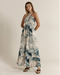 Fate + Becker - Solstice Palms Halter  Dress
