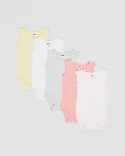 The Singlet Bubbysuit 5-Pack - Babies