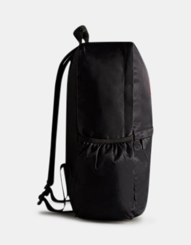 Hunter - Nylon Large Backpack - Black