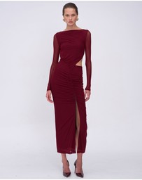 Suboo - Christy Mesh Ruched Front Maxi