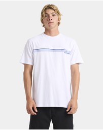 Quiksilver - Mens Line Up Stripe T-Shirt
