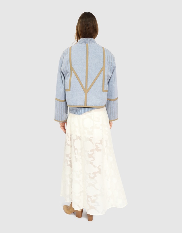 Belle & Bloom - Free And Forward Quilted Denim Jacket