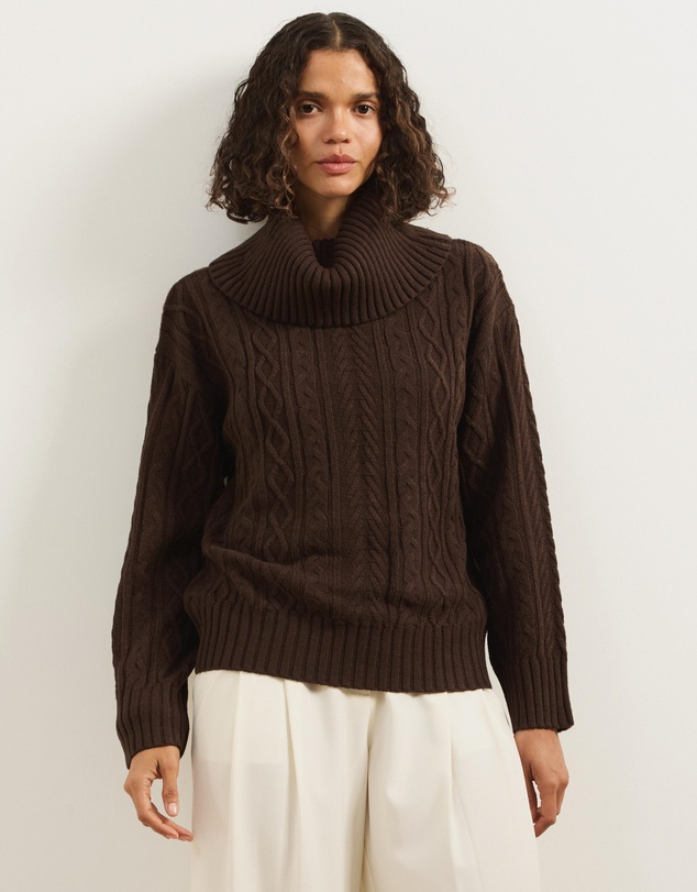 Atmos&Here - Zuri Cable Knit Sweater