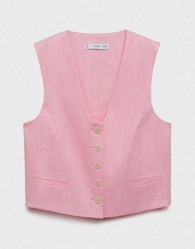 M.N.G - Boreli Linen Suit Waistcoat