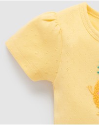 Purebaby - Pointelle Tee -Kids-Babies