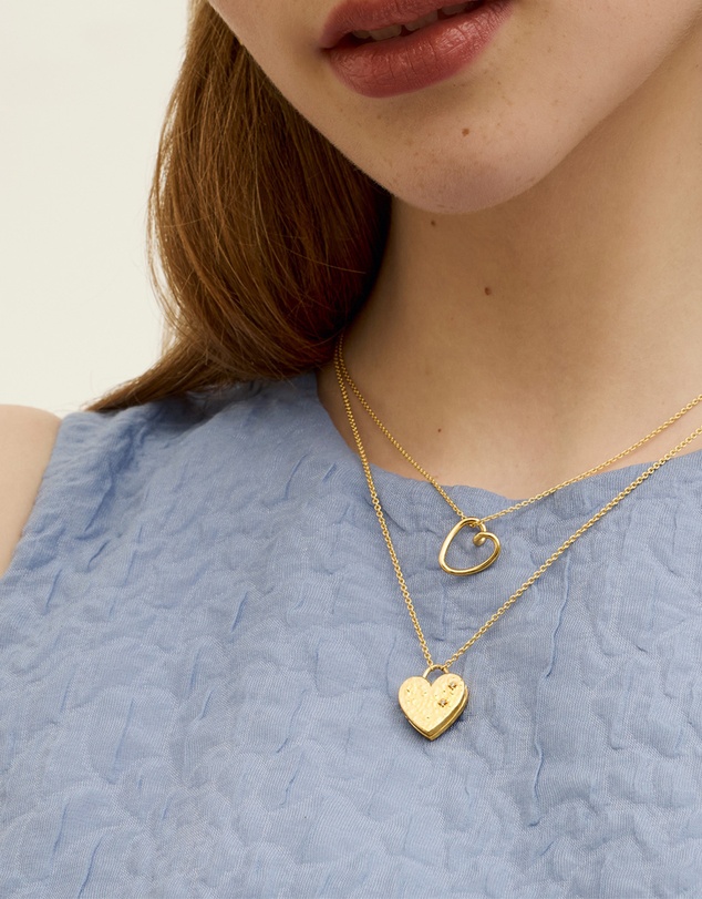 Ottoman Hands - Heart Locket Pendant Necklace