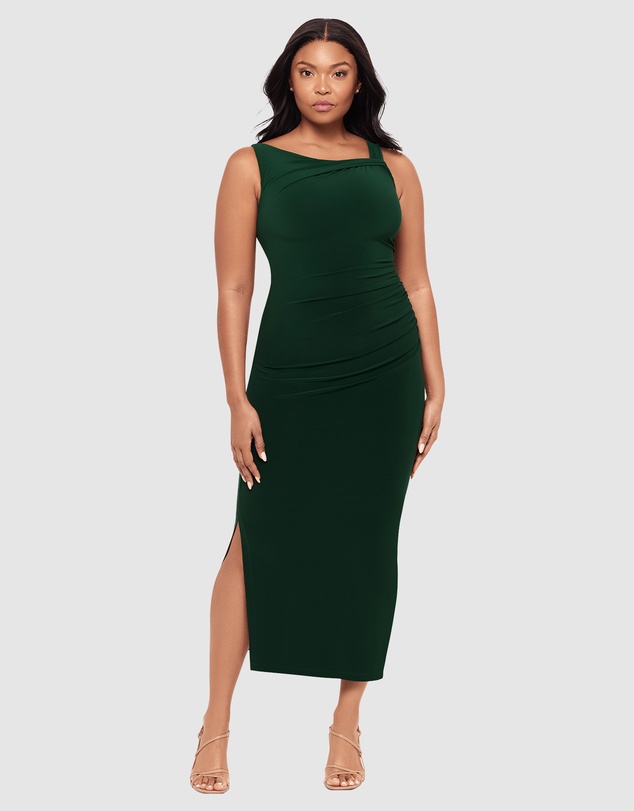 Miraclesuit Shapewear - Aria Maxi Bodycon Shaping Dress With Side Slit