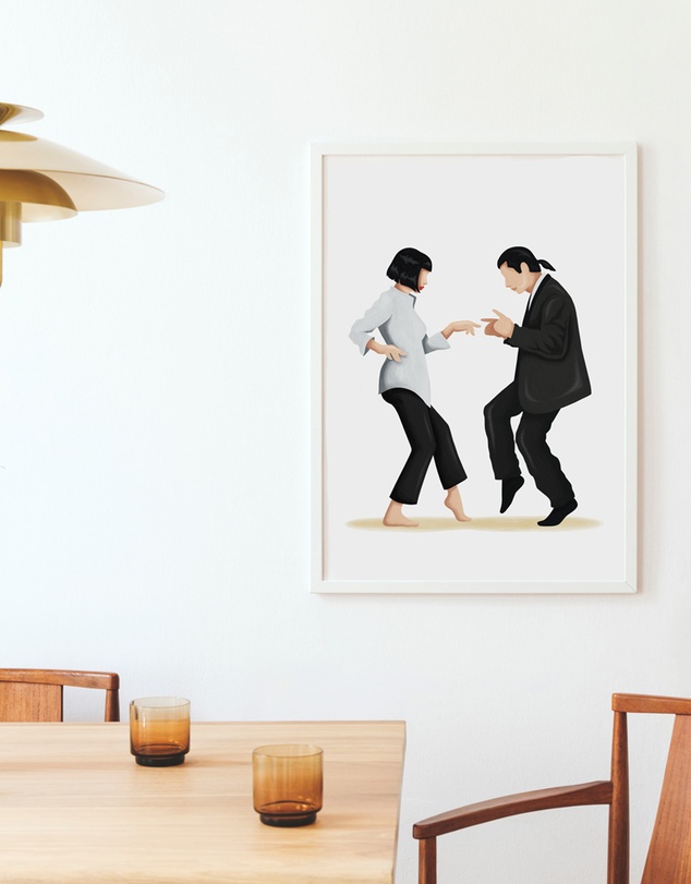 Olive et Oriel - Pulp Fiction Twist Dance I Art Print