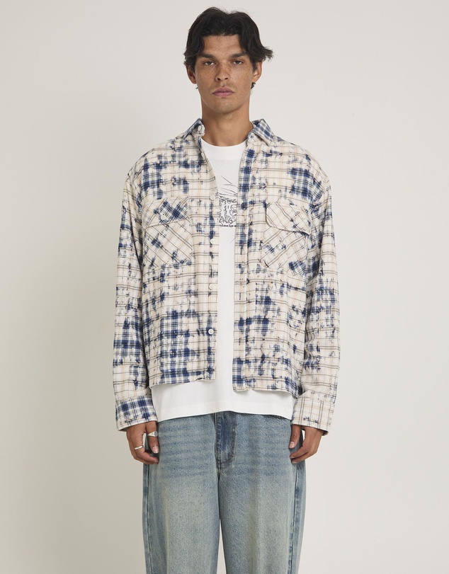Insight - Bleached Flannel Long Sleeve Shirt