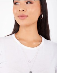 Lovisa - Sterling Silver Thick Hoop Earrings