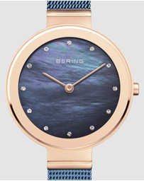 Bering - Classic 28mm Blue Watch