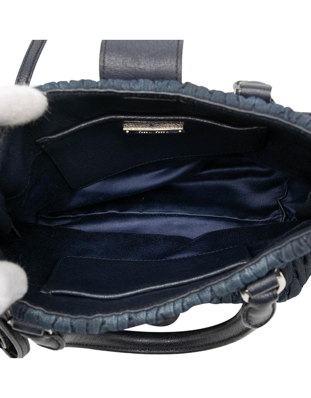 Pre-Loved by Azura Reborn - Pre-Loved Matelasse Denim Crystal Satchel