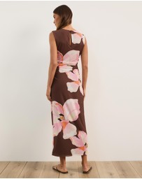 Atmos&Here - Priya Sleeveless Mesh Maxi Dress