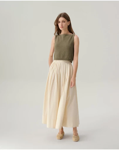 IDA+S - Sunny Cotton Midi Skirt