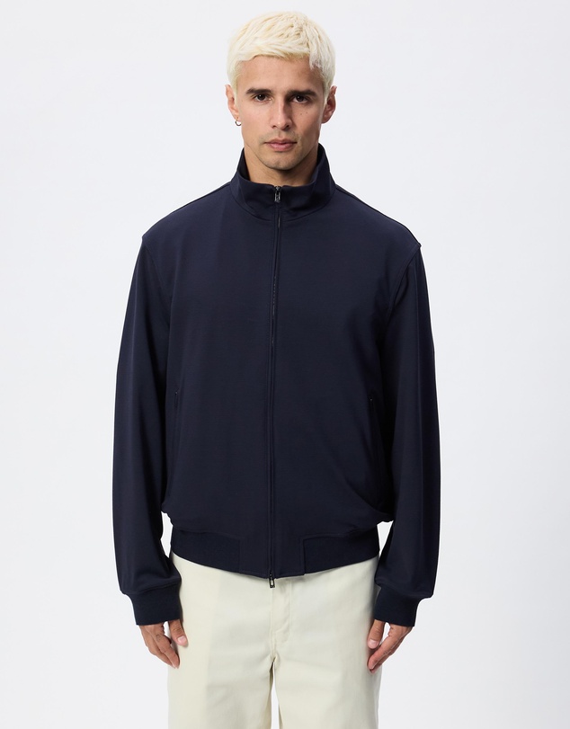 Emporio Armani - Waffle-Effect Amure Fabric Blouson Jacket