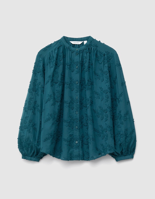 & Other Stories - Voluminous Floral-Applique Blouse