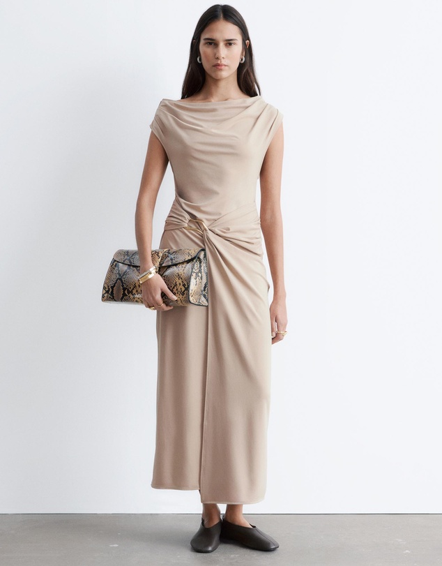 & Other Stories - Draped Midi Dress