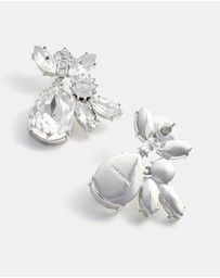 Self Portrait - Multi Crystal Cluster Earrings