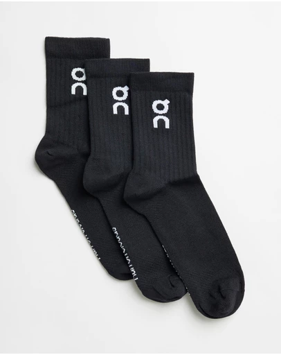 On - 3-Pack Logo High Socks