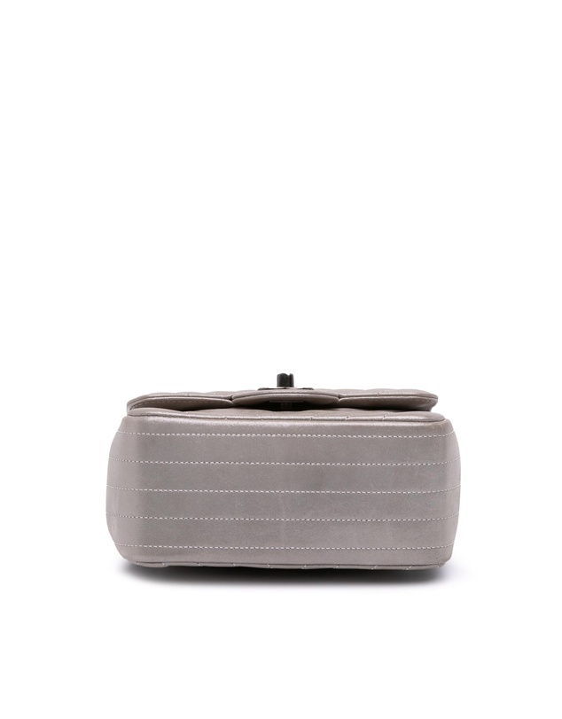Pre-Loved by Azura Reborn - Pre-Loved Mini Square Classic Chevron Iridescent Calfskin Single Flap