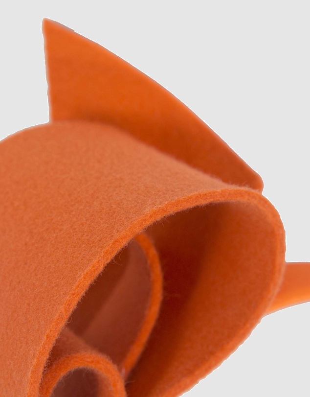 Max Alexander - Felt Orange Bow Fascinator
