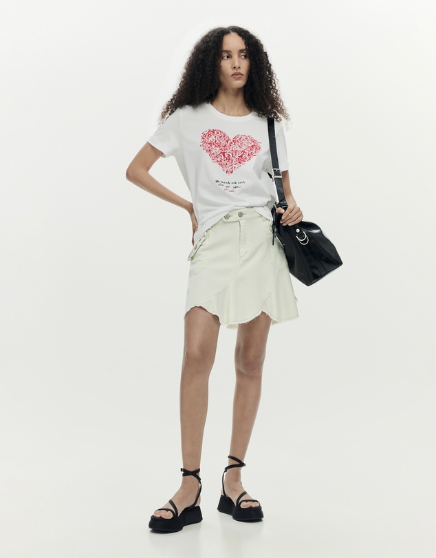 Desigual - Short-sleeve heart T-shirt