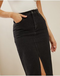 Atmos&Here - Payton Midi Denim Skirt