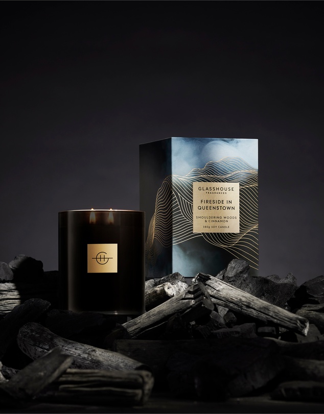 Glasshouse Fragrances - Fireside In Queenstown 380g Soy Candle